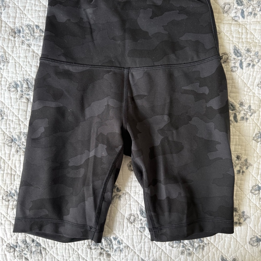 Lululemon Athletica Black Bike Shorts High-Waisted Moisture-Wicking